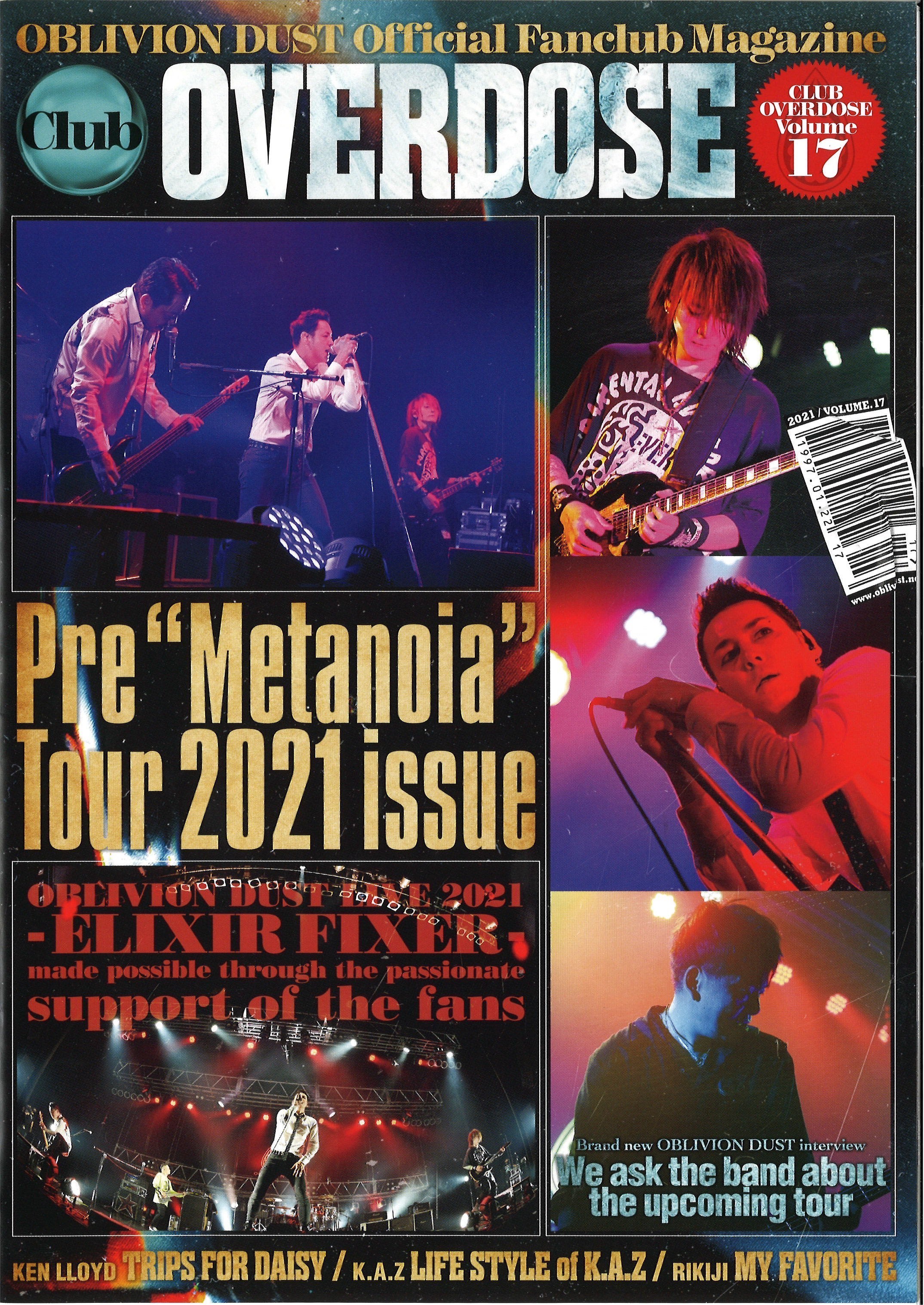 OBLIVION DUST Official Fanclub Magazine Club OVERDOSE Vol.17
