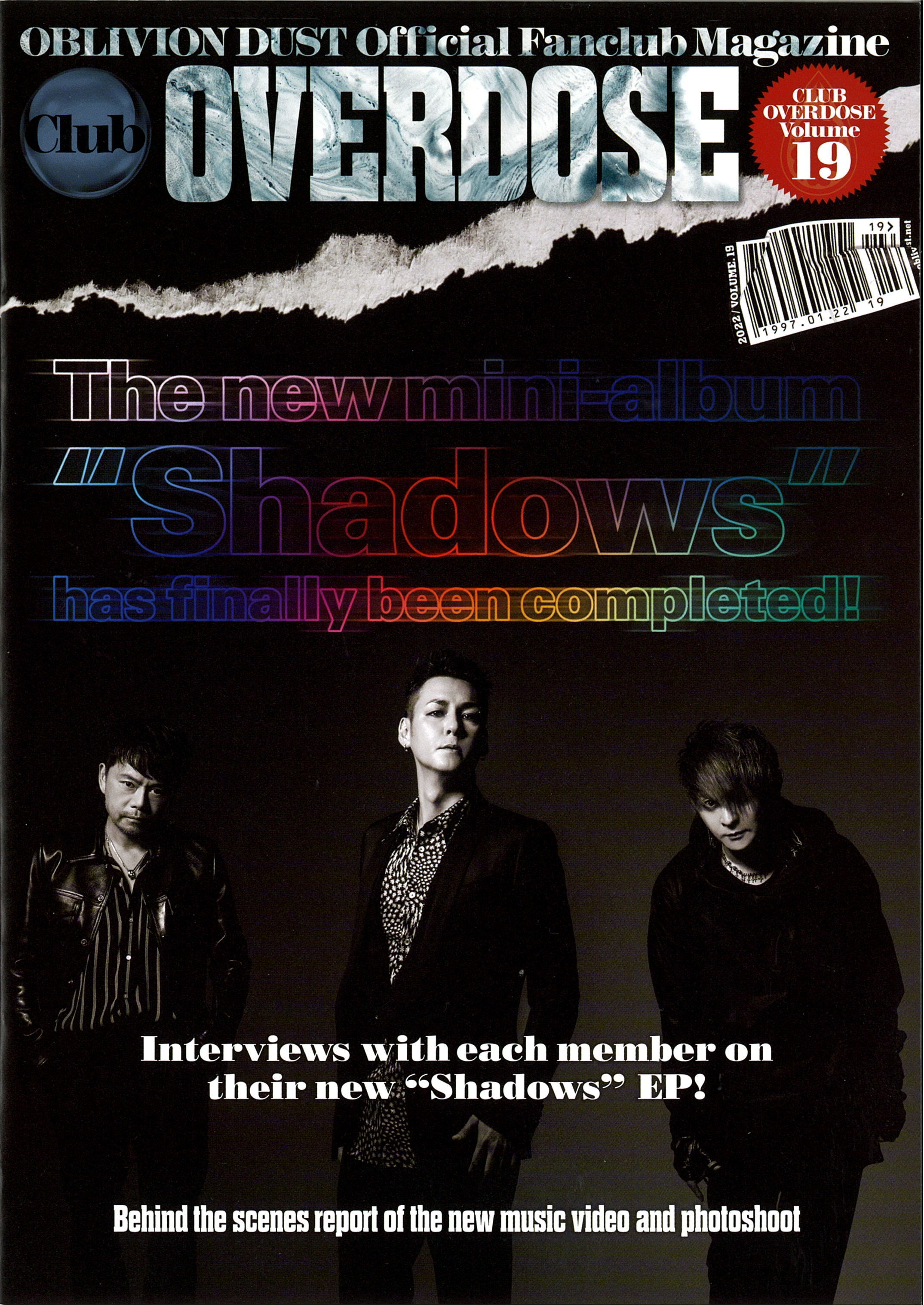 OBLIVION DUST Official Fanclub Magazine Club OVERDOSE Vol.19