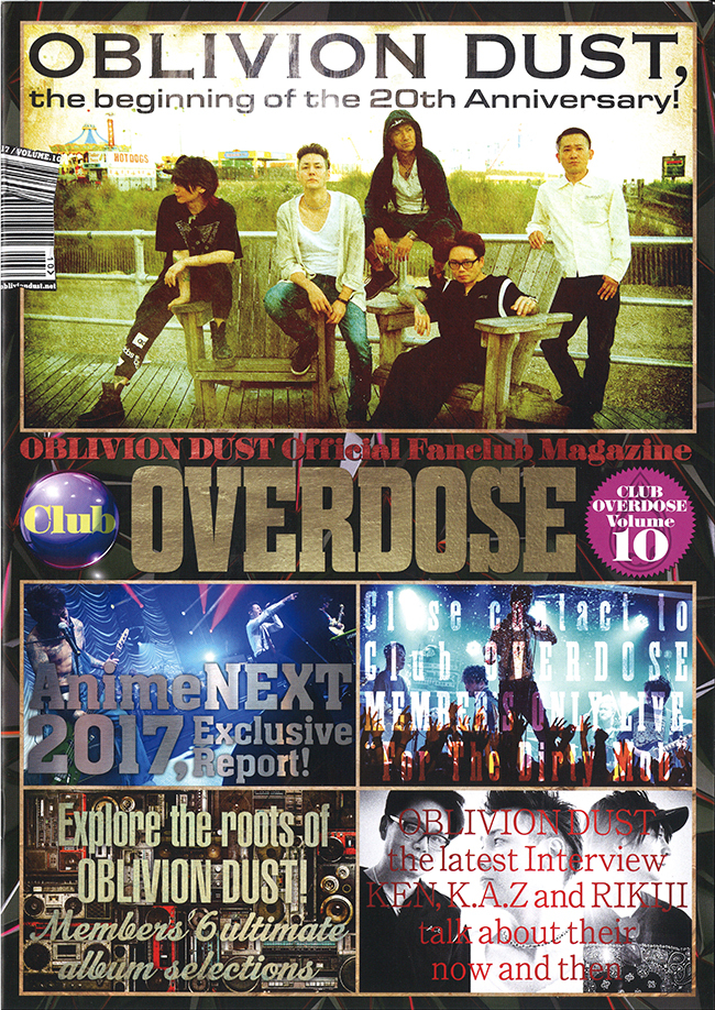 OBLIVION DUST Official Fanclub Magazine Club OVERDOSE Vol.10